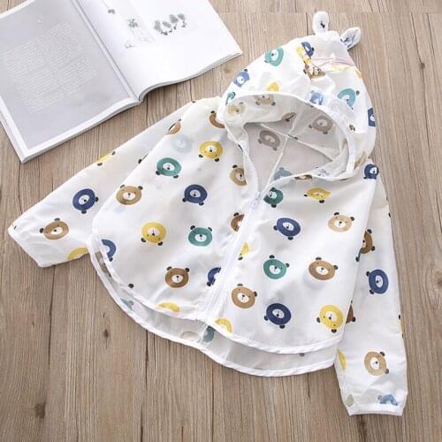 Summer 2020 Casual Cartoon Jacket For Girls Solid Long Sleeve Childrens' Jacket High Quality Fashion Jackets For Girls