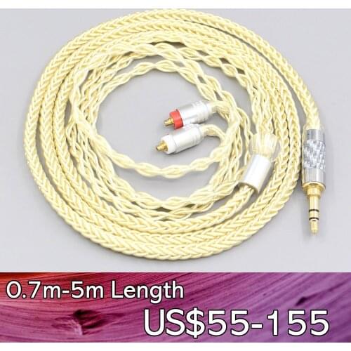 LN007610 8 Core Gold Plated + Palladium Silver OCC Alloy Cable For Sony IER-M7 IER-M9 IER-Z1R Headset Earphone Headphone
