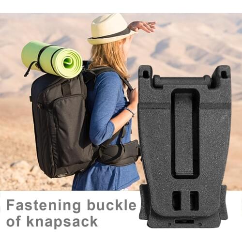 New Outdoor hanging buckle black military fan backpack accessories ribbon connection buckle clip buckle backpack fixed buckle
