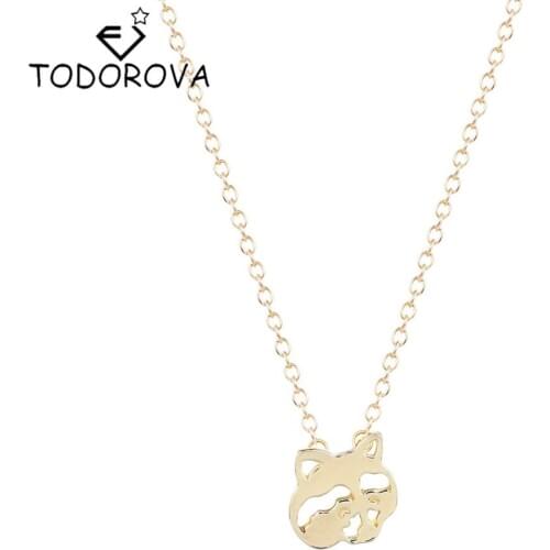 Todorova Animal Pet Lovers Raccoon Charm Necklace Pendant Women Accessories Brand Jewelry Best Friend Christmas Gifts