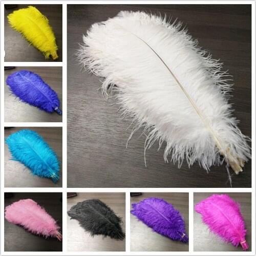 Wholesale Beautiful 100pcs Natural Ostrich Feathers 18-20 inch/45-50 cm For DIY Jewelry Craft Making Decoration