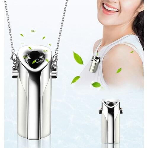 Personal Wearable Air Purifier Necklace/mini Portable Air Freshener Ion/anion Generator/deodorant/smoke Removal Dust