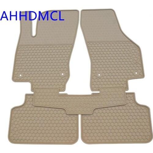Car Rubber Mats Floor Mats Anti Slip Mat Carpet Feet Pads Custom Fit For Skoda Octavia 2014 2015 2016 2017 2018 Left Hand Drive