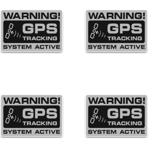 Coolest Warning Sign Stickers for Car Accessories Warning GPS Tracking Motorcycle Decals Car Stickers Vinyl KK Pvc 13cm X 8.5cm