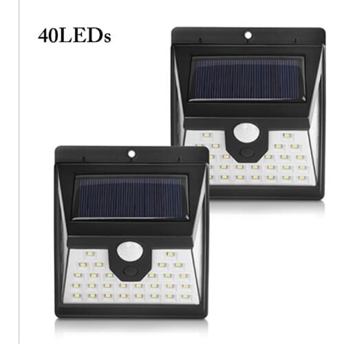 Solar Lamp Street lamp Outdoor Waterproof PIR Motion Sensor Solar For Garden Light 40 LESs LED Bulb Wall Sensor Sunlight Lamp