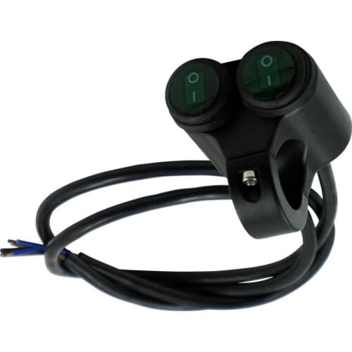 22mm Aluminum ON OFF ON Motorcycle ATV Handlebar Control Switch Button Motorbike Headlight Hazard Brake Fog Light Switches