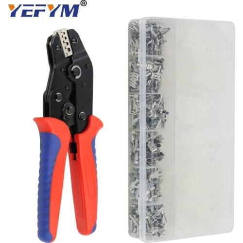 YEFYM SN-48BS crimping pliers 0.25-1.5mm2 for tab 2.8 4.8 6.3mm terminal box Car connector wire electrician tools