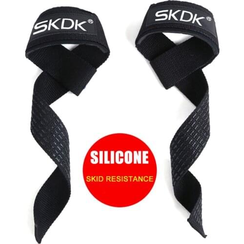 1pc Padded Weight Lifting Straps Training Gloves Hand Wrist Wraps Grip Band Fitness Gym Sport Equipment Accessories 25x20x5cm