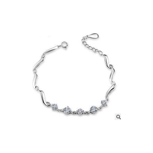 2016 new style fashion hot sell 925 sterling silver ladies fashion bracelets jewelry wholesale price