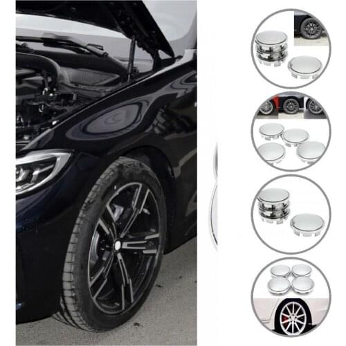 Long Lifespan 4Pcs Practical Universal Car Wheel Center Cap Waterproof Tyre Rim Cover Compact for Vehicles