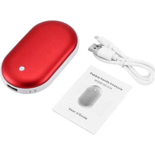 4000/8000mAh Cute USB Rechargeable LED Electric Hand Warmer Heater Travel Handy LongLife Mini Pocket Warmer Home Warming Product