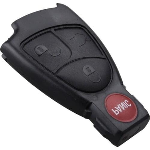 5PCS/lot For Mercedes-Benz C200 E280 S320 Smart Card Remote Key Shell Case 3+1 Button Fob Key Cover