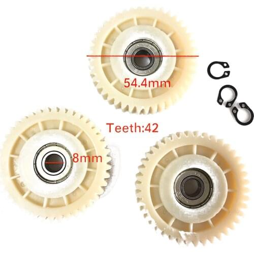 500W Geared Hub Motor BPM Nylon Gear set Spare Part for Replacement 42 Teeth 3PCS with Circlip Ring