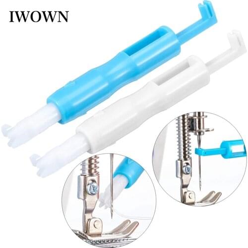2/1pc Automatic Sewing Machine Needle Threader Stitch Insertion Tool DIY Sewing Threader Needle Changer Lead Wire Threader Tool