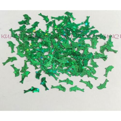 20g 5mm Dolphin Shape PVC loose Sequins Glitter Paillettes for Nail Art manicure/sewing/wedding decoration confetti