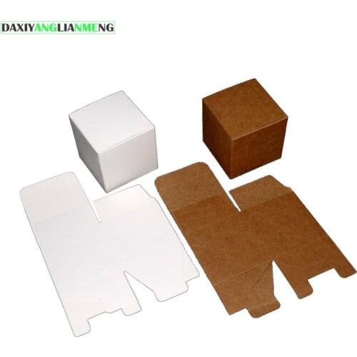 Paper Box Packaging Craft Package 50pcs/lot 8x8x10cm Paperboard,350gsm Kraft Wedding,wedding