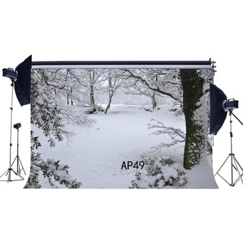 Photography Backdrops Christmas Rural Forest Heavy Snow Newborn Baby Toddlers Adults Merry Christmas Portraits Background