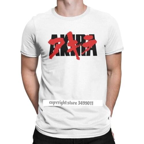 Bloody Akira T-Shirt Men Manga Kaneda Japanese Anime Neo Tokyo Novelty Premium Cotton Tees Fitness T Shirts Camisas