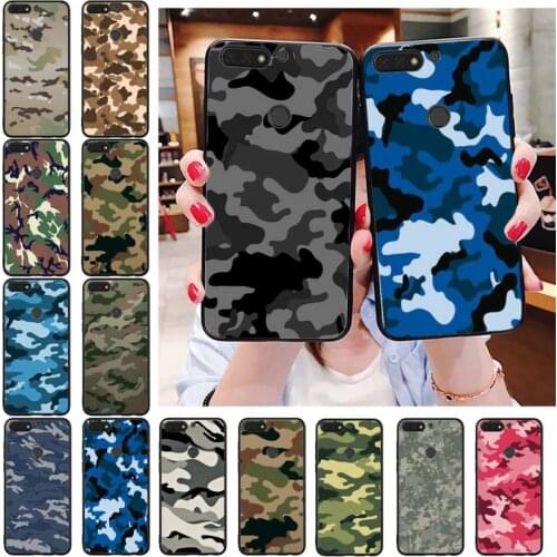 Camouflage Pattern Camo military Army Phone Case For Huawei Honor 7C 7A 8X 9X 8A 10i 20 10 10lite 20S 20 8C 8S 7S 9A 10X lite