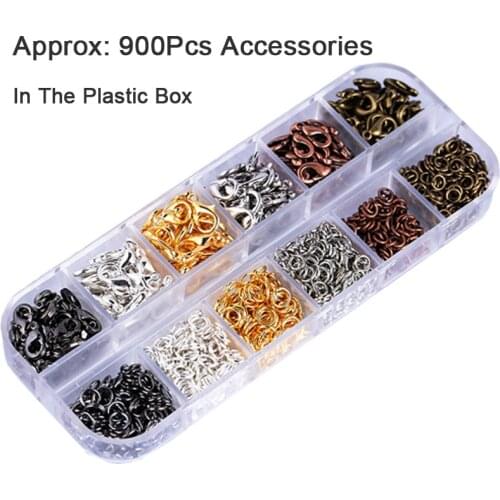 6 Colors Button Ring DIY Jewelry Accessories Ring for Pet Id Tags With Box Pet Dog Cats Tag Collar Accessories Wholesale