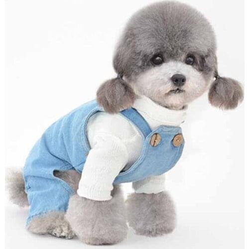 Autumn and winter pet one-piece overalls Puppy overalls pet clothes dog clothes Teddy Hiromi clothes