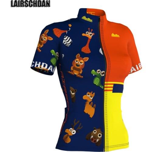 LairschDan 2021 Women Cycling Jersey Tops Summer Mountain Bicycle Clothing Short Sleeve MTB Bike Jersey Pro Team Cycling Shirt