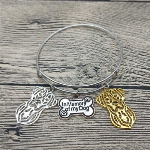 Trendy New Vintage Labrador Retriever Bangles Cute Dog Bangles Bracelets Fashion Animal Pet Jewellery