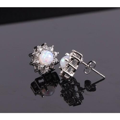 Fashion Women Round Stud Earring Classic Lady Lovely Ear Stud Popular Jewelry Earrings For Women Girls Party Best Gift