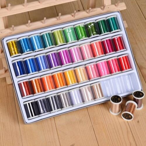 High Quality 40 color sewing thread box set DIY household sewing thread hand stitching wiring Sewing Tool