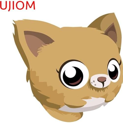 UJIOM Kitten Head Sticker Lovely Animals Wallsticker Kids Room Sticker Wall Art Wallposter Home Decor PVC Decal House Decoration