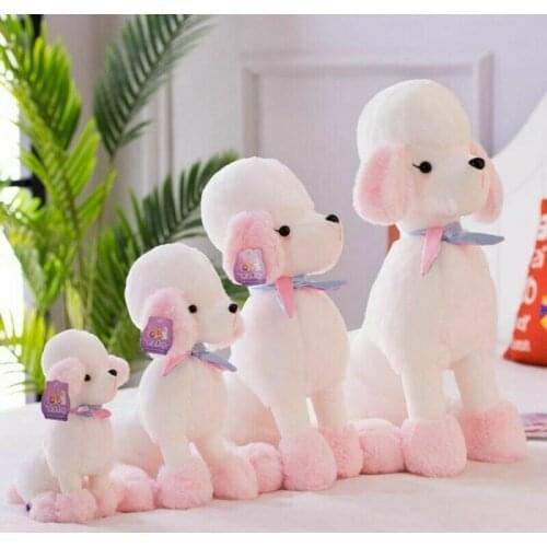Poodle Plush Toy Pillow Cute Small Dog Doll Kids Birthday Present Xmas Gift New Stuffed Animals Cute Plush Toys For Children