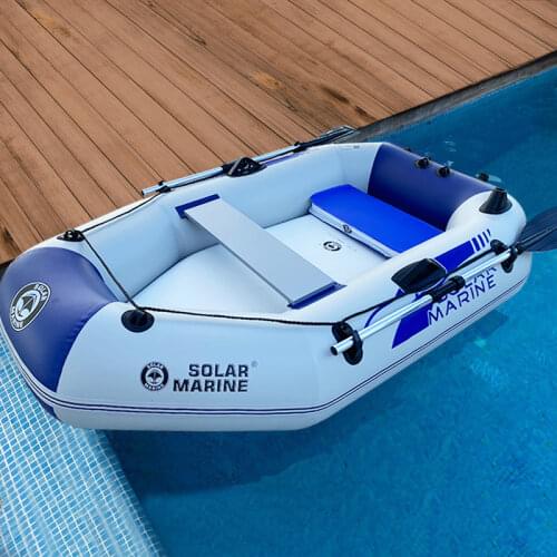 Single Portable 175 CM PVC Fishing Boat Wear-resistant Air Mat Bottom Folding Inflatable Boat With All Accessories
