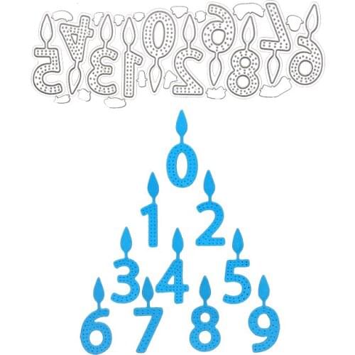 Julyarts 0-9Letter Cutting Dies New Arrivals Mold For DIY Scrapbooking Decorative Embossing Handcraft Die Cutting Template