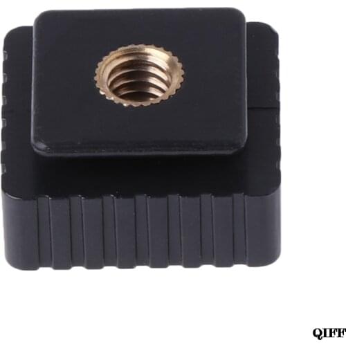 Drop Ship&Wholesale Hot Shoe Mount Adapter To 1/4" Screw Head Thread For Studio Light Stand APR28
