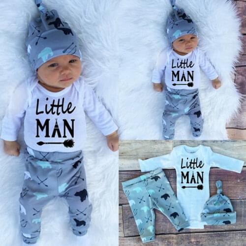 Pudcoco Boy Suits US Newborn Baby Boys Jumpsuit Playsuit Romper Bodysuit+Pants Outfit Clothes ZOE