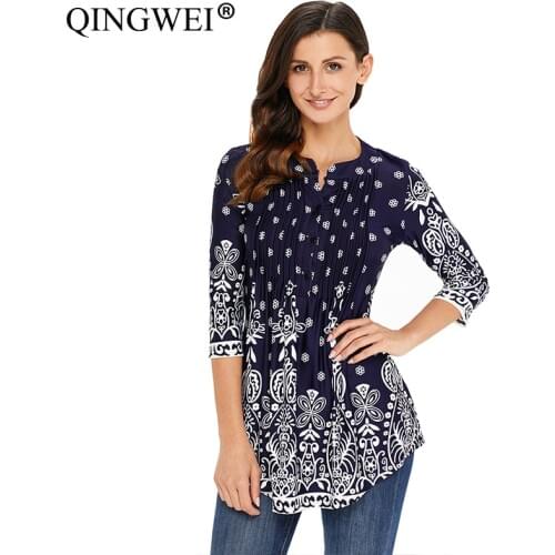 QINGWEI Women's T-shirts With Print