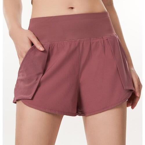 Tight Shorts Fitness training Gym Clothing Sports Running High Waist Fake Two Quickdrying Casual Yoga Breathable Summer Crossfit