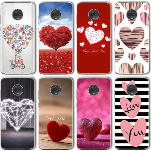 Ciciber Case For Motorola Moto G9 G30 G10 G8 E7 E6S G7 G6 E6 G5 G5S E5 One Macro Plus Play Power Lite Heart Love Vogue Silicone