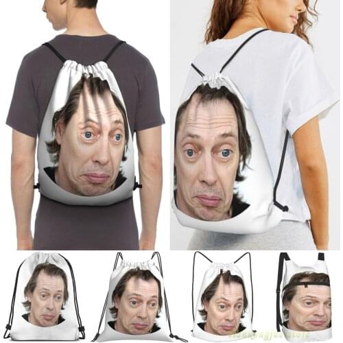 Steve Buscemi Meme Funny! Men Outdoor Travel Gym Bag Waterproof Drawstring Backpack Women Fitness Swimming Bag