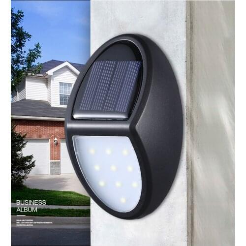LED Solar Outdoor Wall Lamp Garden Villa Energy Saving Light Waterproof Intelligent Wall Lamp For Lighting And Decoration