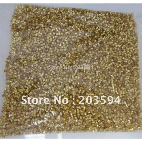 10000pcs Golden Crimp Beads -2mm Crimp Tube End Beads Findings