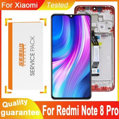 100% Tested Display Replacement for Xiaomi Redmi note 8 Pro LCD Display Touch Screen Digitizer Assembly For Redmi Note 8 Pro LCD