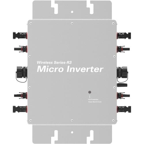 1400W Grid Tie Inverter with WIFI communication,IP65 Waterproof MPPT pure sine wave solar inverter 22-60V DC Input,85-280V AC