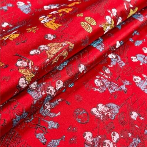 500cm*150cm imitaion silk hundred drapes brocade fabric furniture cushion cloth suit cheongsam dress DIY cloth wholesale