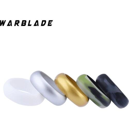 8mm Food Grade FDA Silicone Ring Hypoallergenic Crossfit Flexible Silicone Finger Rings For Men Women Wedding Jewelry 5pcs/set