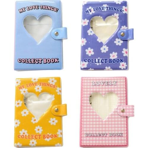 Hollow Heart Shape Flower 3" Photo Album Portable Wedding Photo Memory Books