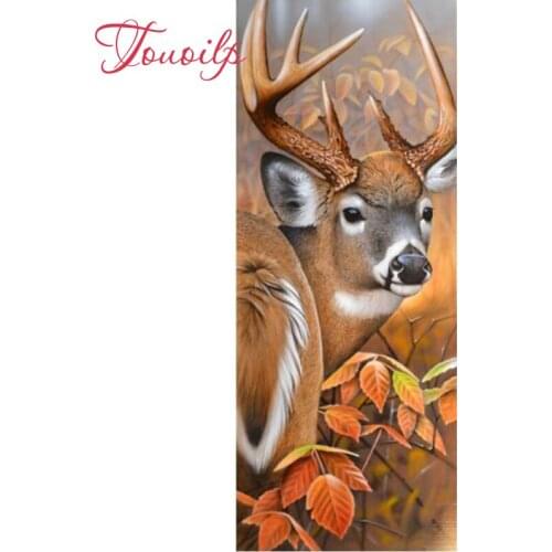 Touoilp Full square&round Diamond Embroidery Animal elk Forest deer 5d Diamond Painting Christmas Cross Stitch Rhinestone Mosaic