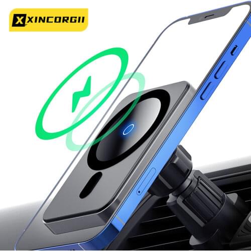 15W Wireless Car Charger Mount For Iphone 12/12 Pro/12 Pro Max Strong Magnet Car Phone Holder