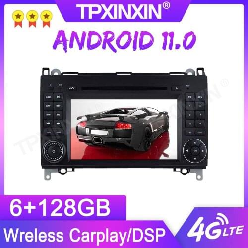 Android 11.0 6+128G For Benz B200 B-class W245 B170 GPS Car Multimedia Player Headunit Audio Radio Navigtion Tape Recorder