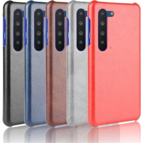 For Sharp Aquos R5G Case Luxury Litchi Striae PU Leather Thin Hard Back Cover Case For Sharp Aquos R5G Phone Cases